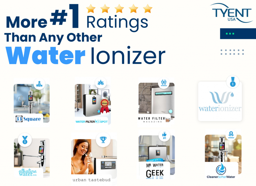 More #1 Ratings Than Any Other Water Ionizer
