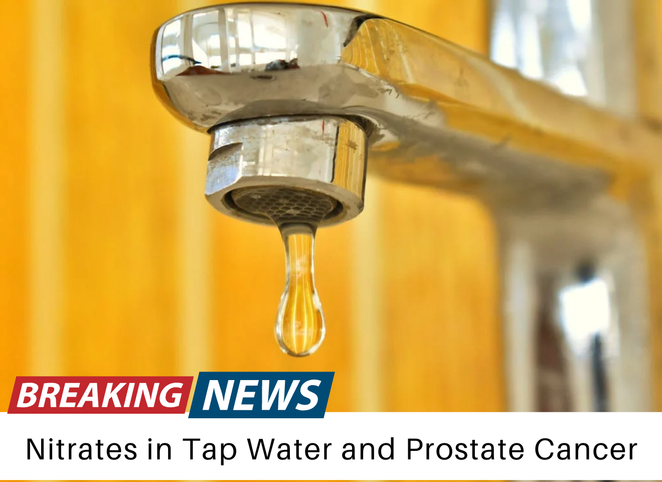 Nitrates in Tap Water & Prostate Cancer: Breaking News