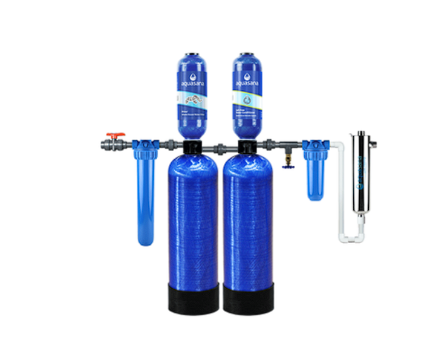 Rhino Whole House Well Water Filter System with UV and Salt-Free Water Conditioner